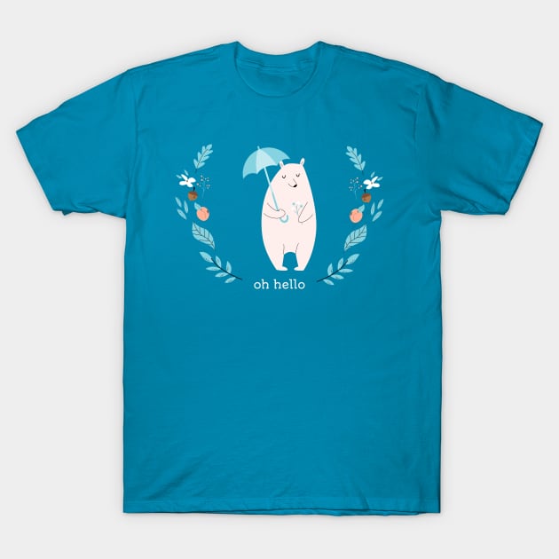 Oh hello fall T-Shirt by Biddie Gander Designs